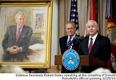 Defense Department unveils $50,000 portrait of Donald Rumsfeld ...