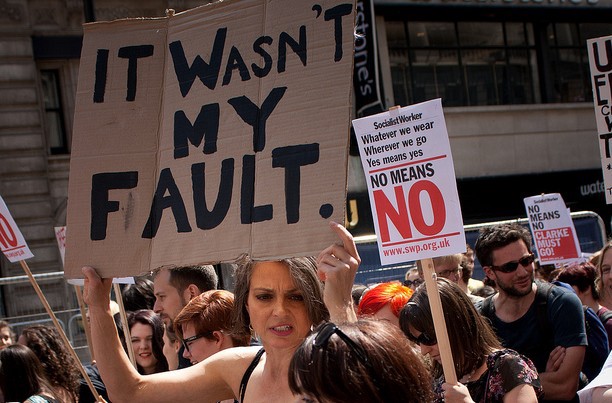 A protester at London’s Slutwalk. CREDIT: FLICKR USER ROGA MUFFIN