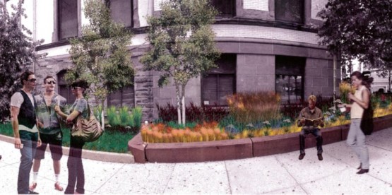 What the rain gardens will look like. CREDIT: Hoboken City Hall