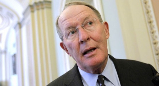 Sen. Lamar Alexander (R-TN), who is filibustering the president’s judicial nominees, period. CREDIT: AP