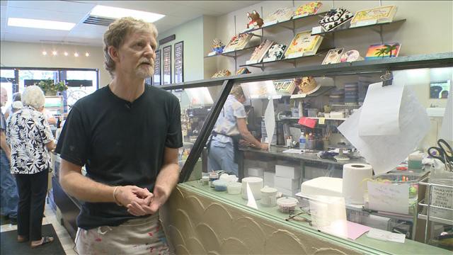 Jack Phillips, owner of Masterpiece Cakeshop in Colorado, has been fighting for the right to refuse wedding cakes to same-sex couples. CREDIT: 9NEWS.COM