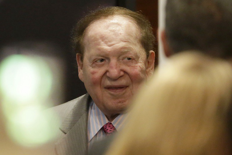 GOP megadonor Sheldon Adelson attends 2012 fundraiser CREDIT: AP
