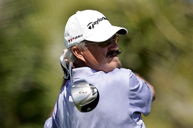 Gary McCord, the CBS golf announcer who promoted Essay Anne Vanderbilt’s putter, at the Toshiba Classic Champions Tour golf tournament in 2008. CREDIT: AP IMAGES/REED SAXON