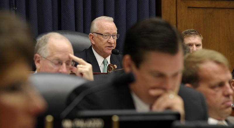House Armed Services Committee Chairman Rep. Howard McKeon (R-CA) during a committee hearing CREDIT: AP PHOTO/SUSAN WALSH