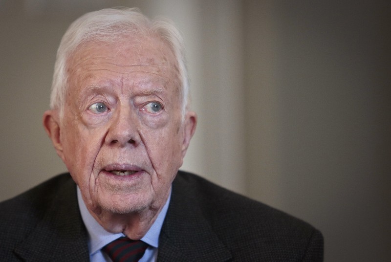 Former president Jimmy Carter CREDIT: AP PHOTO/BEBETO MATTHEWS