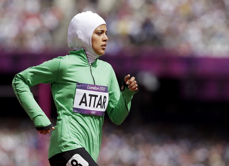 Sarah Attar became one of the first Saudi women to compete in the Olympics in 2012. CREDIT: AP