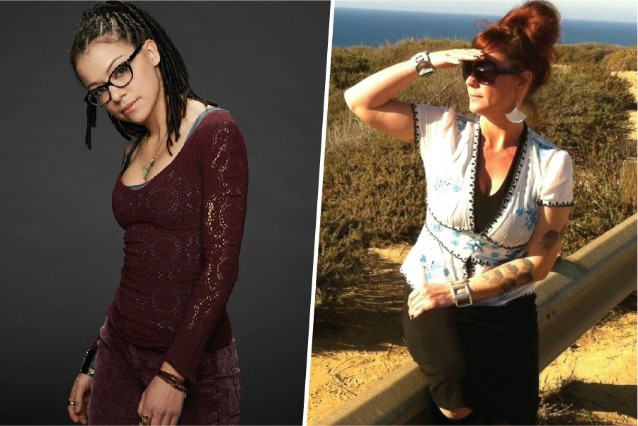 Cosima Niehaus on the left, Cosima Herter on the right. Practically clones! CREDIT: STEVE WILKIE FOR BBC AMERICA / COSIMA HERTER