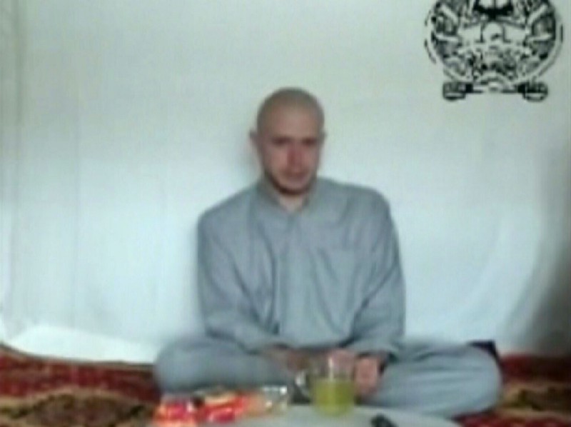 File video frame grab taken from a Taliban propaganda video of Sgt. Bergdahl in 2009 CREDIT: AP PHOTO/MILITANT VIDEO, FILE