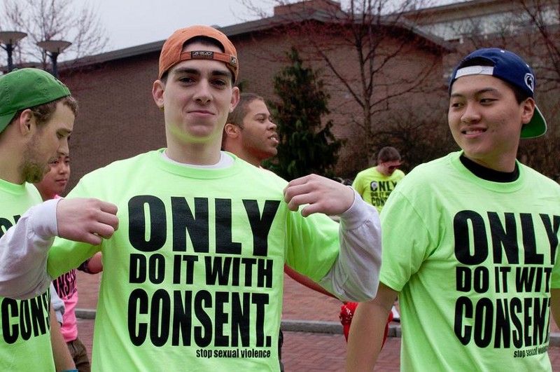 Penn State students spreading the word about sexual assault prevention CREDIT: PENN STATE VIA FLICKR CREATIVE COMMONS