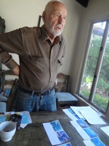 Bud Bottoms in his home in the hills of Santa Barbara. CREDIT: Ari Phillips