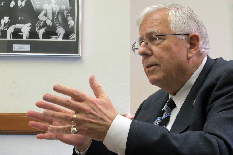 Sen. Mike Enzi (R-WY) CREDIT: AP PHOTO/BEN NEARY