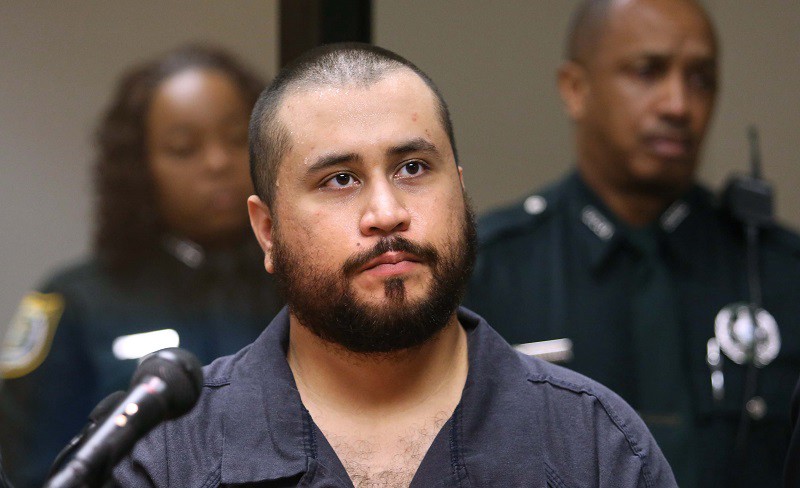 George Zimmerman, as he stood trial for the killing of 17-year-old Trayvon Martin. CREDIT: AP