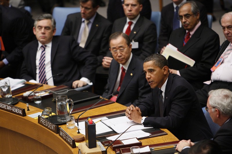President Barack Obama chairs a meeting of the United Nations Security Council in 2009 CREDIT: AP PHOTO/CHARLES DHARAPAK