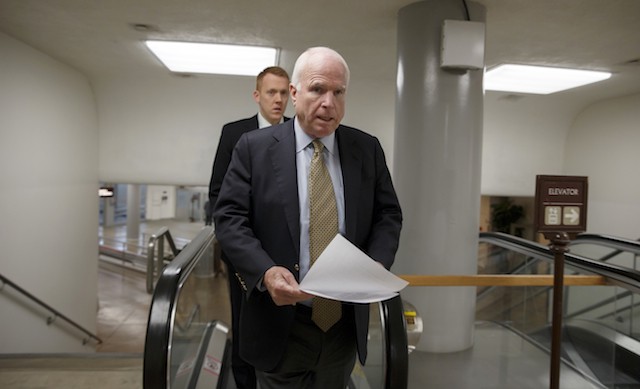Sen. John McCain (R-AZ) CREDIT: AP PHOTO/J. SCOTT APPLEWHITE