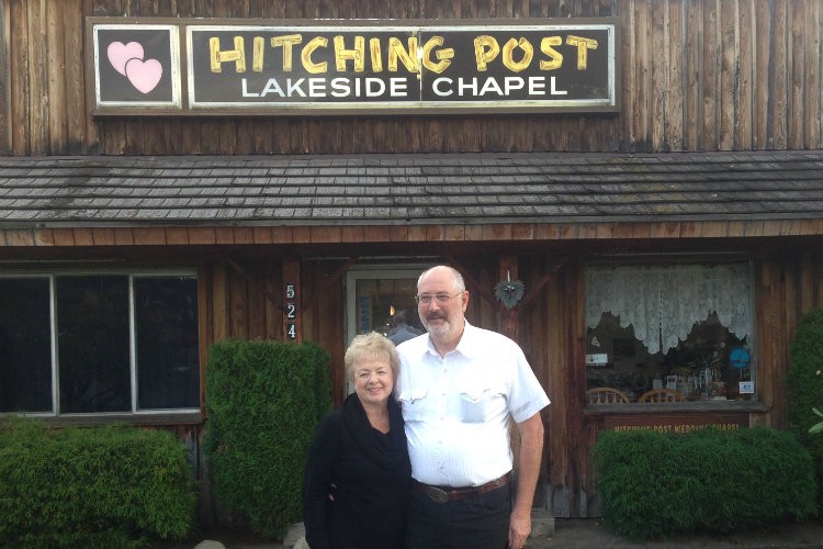 Donald and Evelyn Knapp, owners of the Hitching Post Chapel CREDIT: ALLIANCE DEFENDING FREEDOM