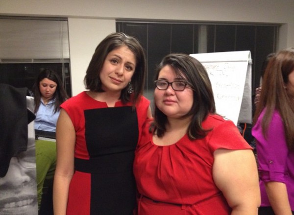 Immigration advocates Julieta Garibay (left) and Greisa Martinez (right) CREDIT: Esther Y. Lee