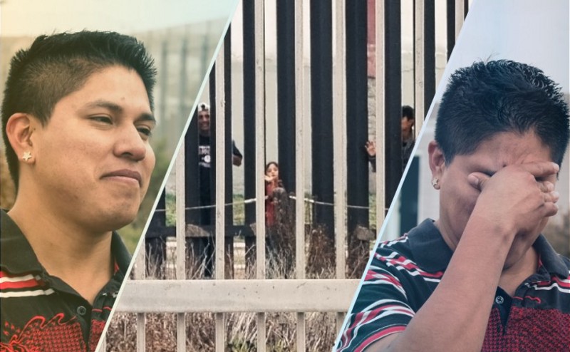 Edgar, seeing his family but unable to reach them, breaks down. CREDIT: Jack Jenkins/Dylan Petrohilos