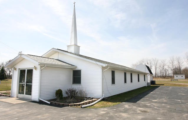 Thornhill Baptist Church in Hudson, Michigan, where Hutaree Christian militia member Joshua Stone and his father David Brian Stone were members. CREDIT: AP