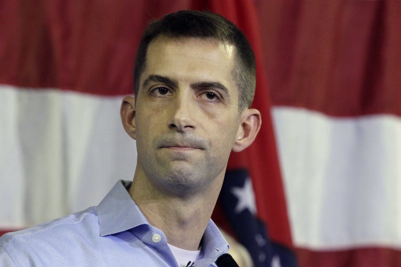 Sen.-Elect Tom Cotton (R-AR) CREDIT: AP PHOTO/DANNY JOHNSTON