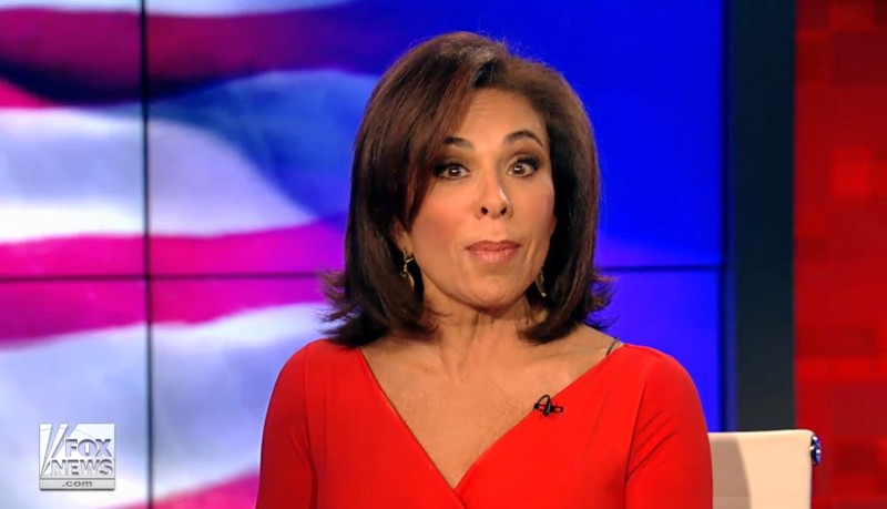 Fox News host Jeannie Pirro apologizes for a guest last weekend. CREDIT: SCREENSHOT/FOX