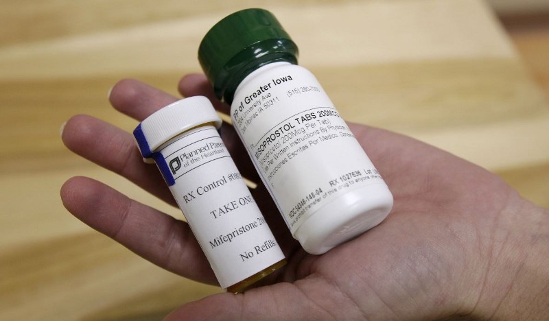 Abortion-inducing medication CREDIT: AP PHOTO/CHARLIE NEIBERGALL