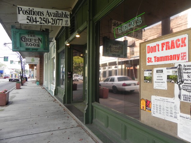 Local businesses in Covington, Louisiana have come out publicly against the fracking proposal. CREDIT: Alice Ollstein