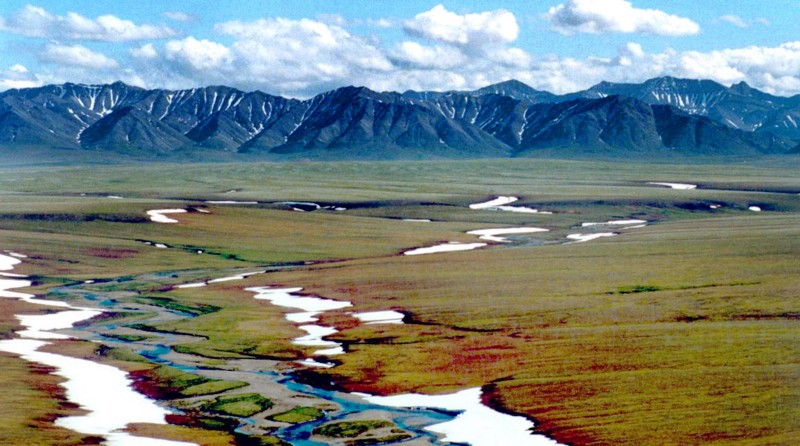 A section of land inside the Arctic National Wildlife Refuge in Alaska, proposed to be used for oil exploration by the Bush administration, is shown in this undated photo. CREDIT: AP PHOTO/ARCTIC NATIONAL WILDLIFE REFUGE