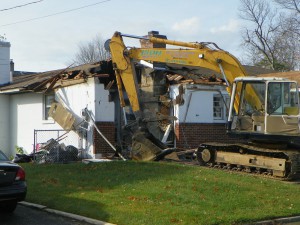 Lee Ann Newland’s home had to be torn down due to flooding damage. CREDIT: Lee Ann Newland