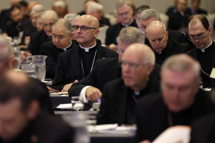 Participants at the United States Conference of Catholic Bishops held in June, 2014 CREDIT: AP PHOTO/GERALD HERBERT