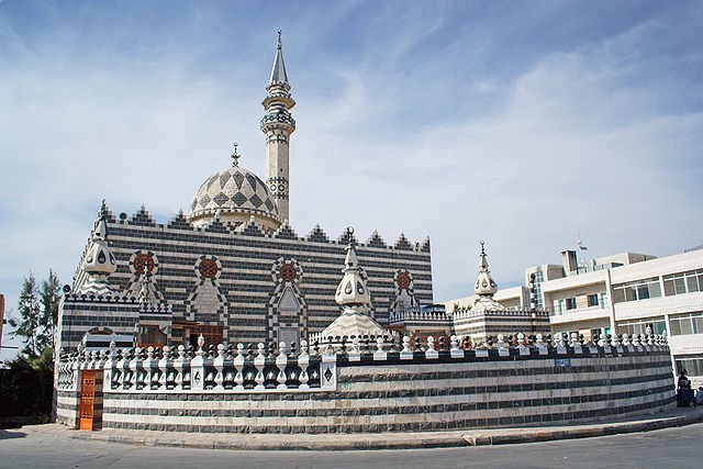 The Abu Darweesh Mosque in Amman, Jordan. CREDIT: WIKIMEDIA COMMONS/DAVID BJORGEN