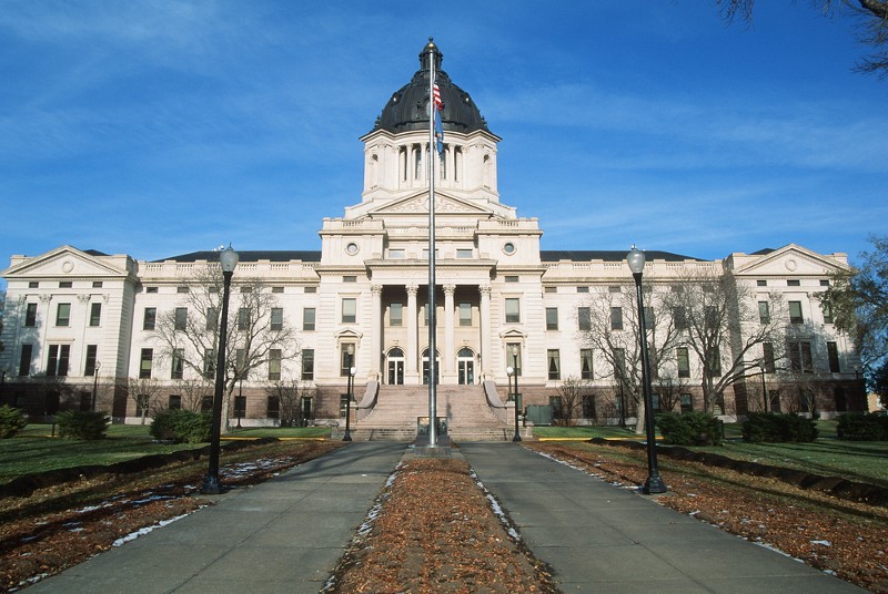 South Dakota’s state capitol building CREDIT: SHUTTERSTOCK