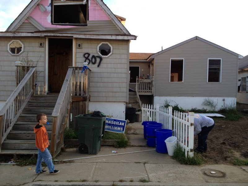 Andrea Kassimatis’ family’s Union Beach, New Jersey home after Hurricane Sandy. CREDIT: ANDREA KASSIMATIS