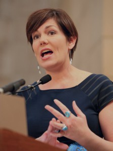 Bold Nebraska Director Jane Kleeb CREDIT: AP Photo/Nati Harnik