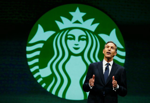 Howard Schultz, chairman and CEO of Starbucks Coffee Company. CREDIT: AP PHOTO/TED S. WARREN