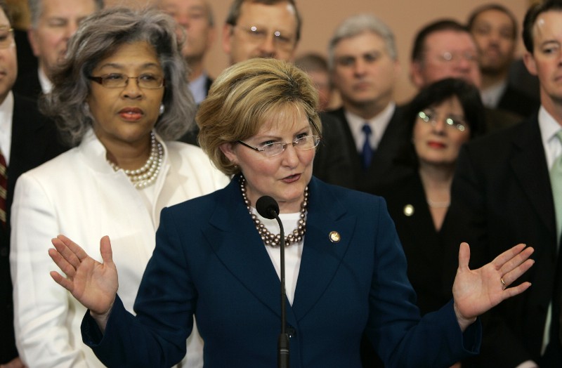 Ohio State Rep. Teresa Fedor (D), the latest elected official to disclose her personal health history CREDIT: AP PHOTO/TONY DEJAK, FILE