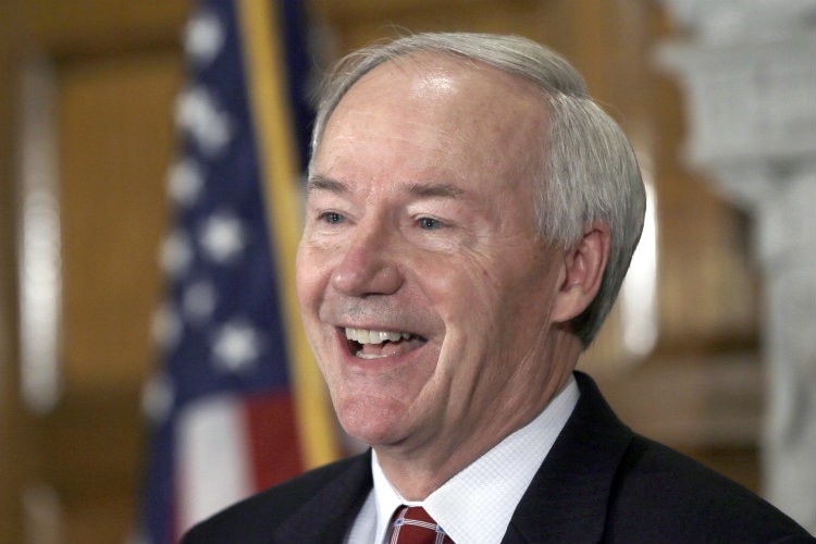 Arkansas Gov. Asa Hutchinson (R) CREDIT: AP PHOTO/DANNY JOHNSTON