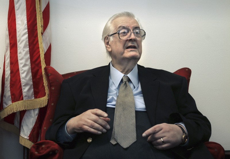 Rep. Henry Hyde, the late Illinois Republican who authored the Hyde Amendment CREDIT: AP PHOTO/LAWRENCE JACKSON, FILE