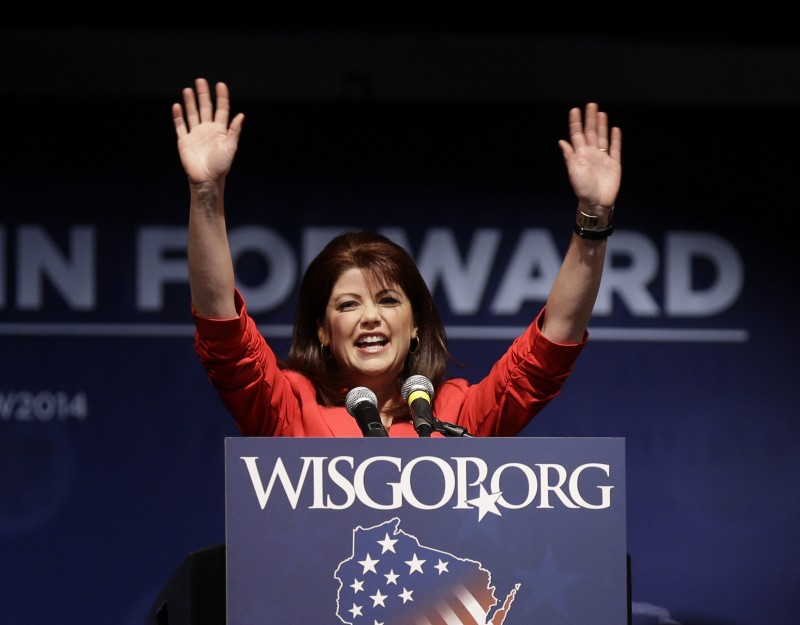Wisconsin Lt. Gov. Rebecca Kleefisch (R) CREDIT: AP PHOTO/JEFFREY PHELPS