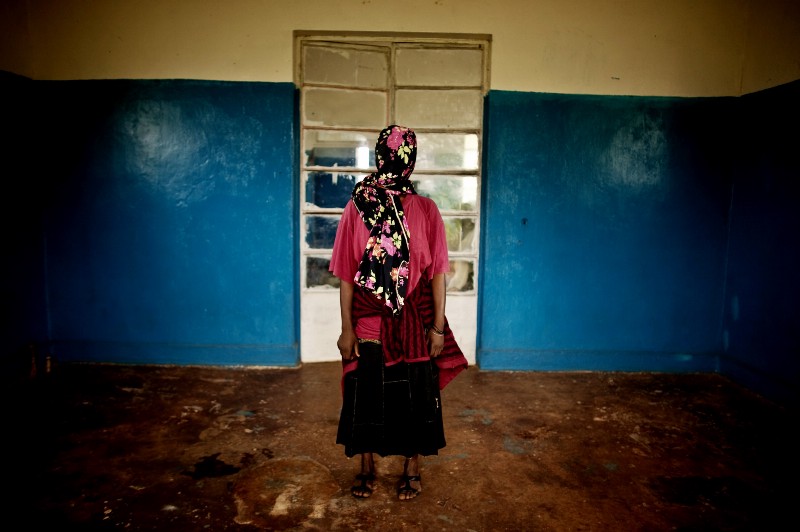 This woman, whose identity has been concealed for security reasons, was among nearly fifty women who were raped during a campaign by Congolese soldiers that took place on the night of January 1st 2011. CREDIT: AP
