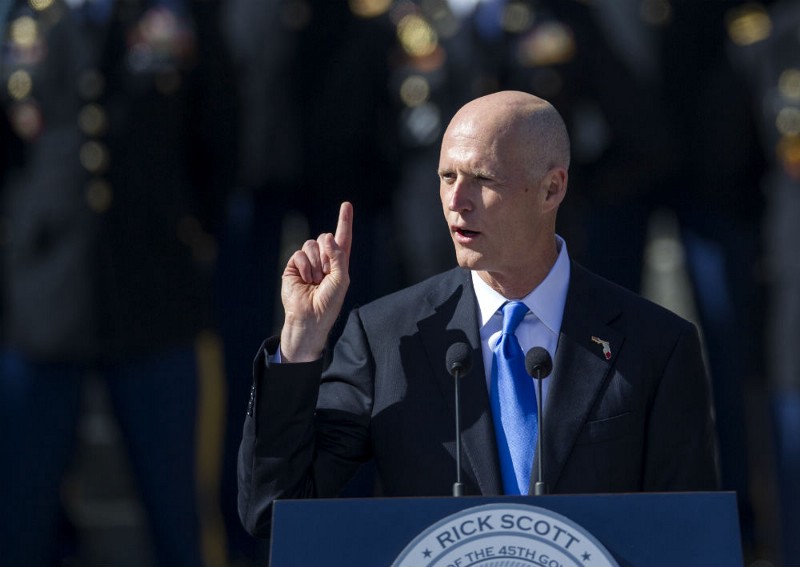 Florida Gov. Rick Scott (R) CREDIT: AP PHOTO/MARK WALLHEISER