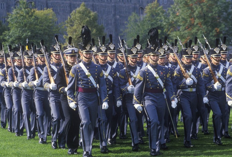 Cadets Marching in Formation, West Point Military Academy, West Point, New York CREDIT: SHUTTERSTOCK/AMERICAN SPIRIT