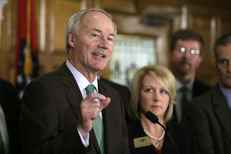 Gov. Asa Hutchinson (R) CREDIT: AP PHOTO/DANNY JOHNSTON