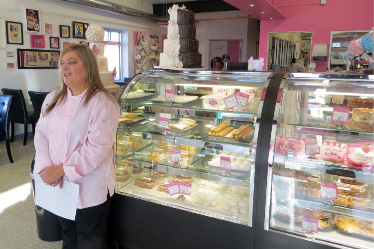 Marjorie Silva, owner of Azucar Bakery CREDIT: AP PHOTO/IVAN MORENO