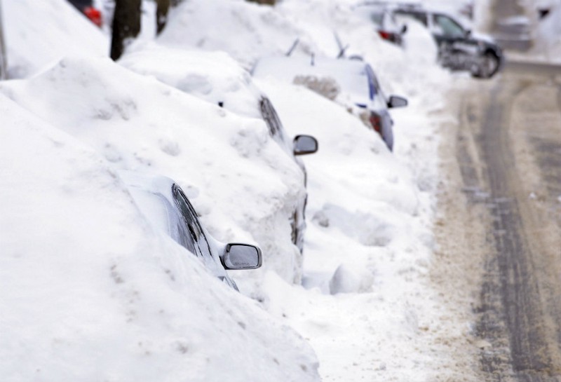 Snow in the Boston area in February 2015 CREDIT: AP PHOTO/JOSH REYNOLDS