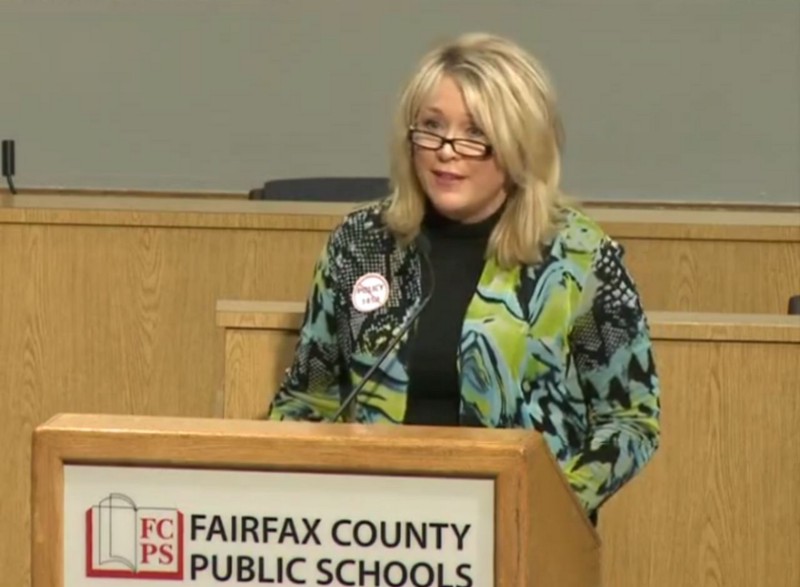 Traditional Values Coalition President Andrea Lafferty testifies against transgender protections CREDIT: FAIRFAX COUNTY PUBLIC SCHOOLS