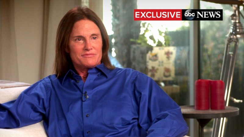 Bruce Jenner during an interview with ABC’s Diane Sawyer CREDIT: ABC NEWS SCREENSHOT