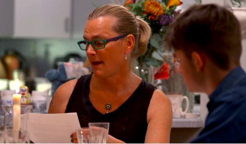 Becoming Us’ Carly reads a letter to her family about her transition. CREDIT: ABC FAMILY