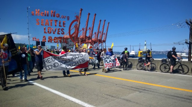 March to Terminal 5. CREDIT: Emily Johnston