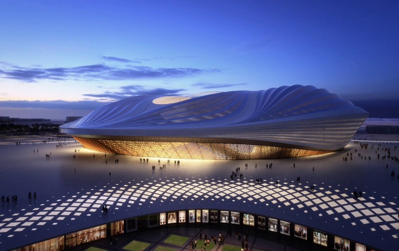 A computer image of one of Qatar’s proposed World Cup stadiums. CREDIT: AP PHOTO/QATAR’S SUPREME COMMITTEE FOR DELIVERY & LEGACY