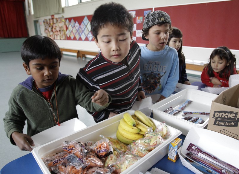 Many kids lose access to food once schools close for the summer. CREDIT: AP